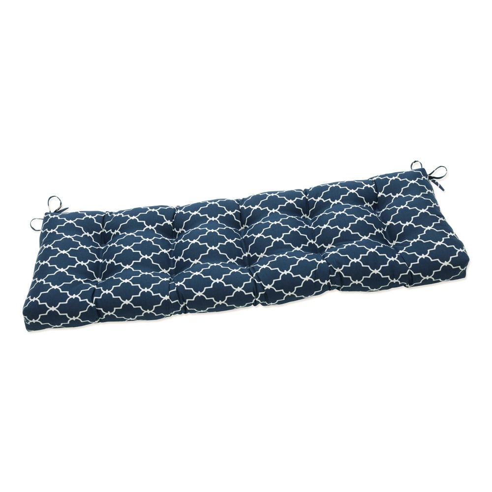 Pillow Perfect Outdoor Garden Gate Navy Blown Bench Cushion