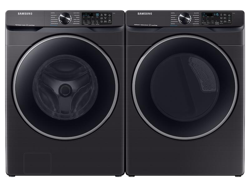 Samsung DVE50A8500V 7.5 Cu. Ft. Smart Electric Dryer With Steam Sanitize+ In Brushed Black