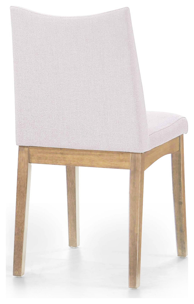 GDF Studio Gertrude Fabric  ampWood Finish Dining Chairs  Set of 2   Transitional   Dining Chairs   by GDFStudio  Houzz