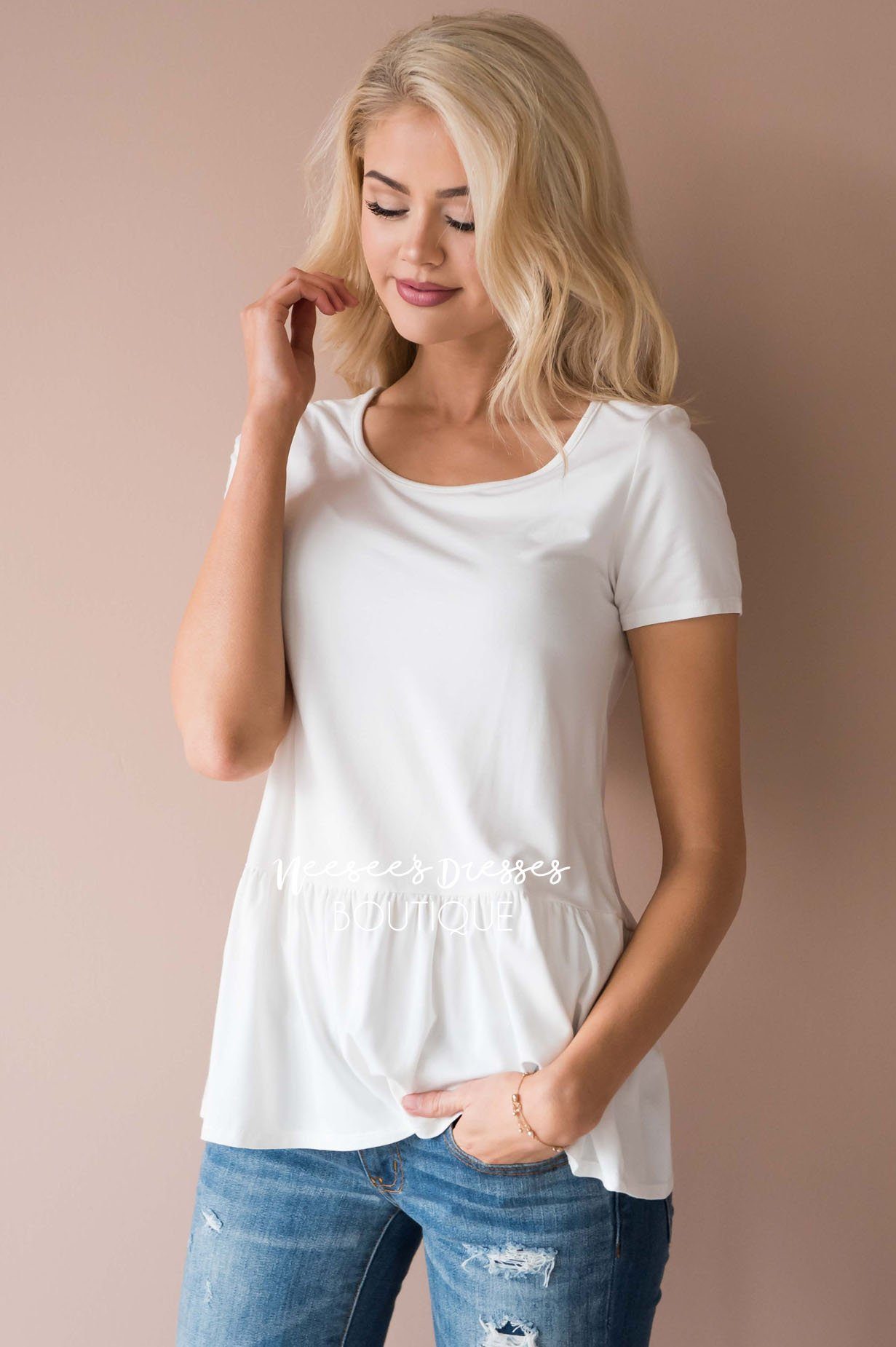 Brunch Date Peplum Top