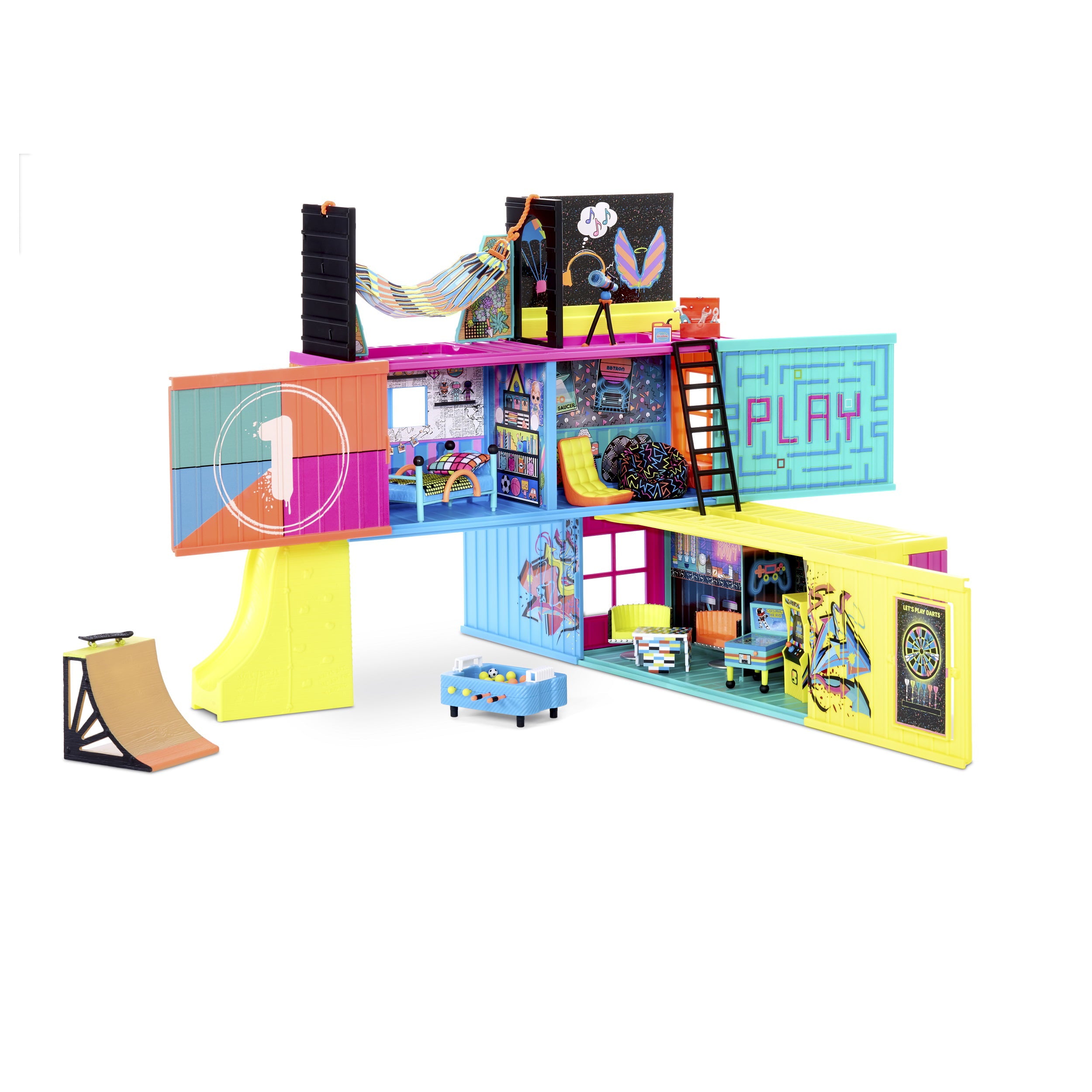 LOL Surprise Clubhouse Playset With 40+ Surprises and 2 Exclusives Dolls, Great Gift for Kids Ages 4 5 6+