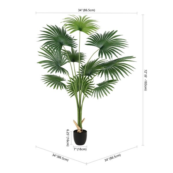 SAFAVIEH Faux Palm 72inch Potted Tree