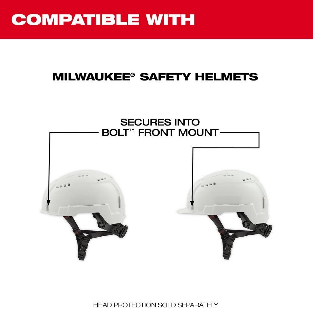 Milwaukee BOLT Eye Visor Tinted Dual Coat Lens Compatible with Safety Helmets 48-73-1416 from Milwaukee