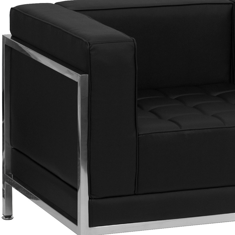 HERCULES Imagination Series Black LeatherSoft Sofa  ampChair Set   Contemporary   Living Room Furniture Sets   by First of a Kind USA Inc  Houzz