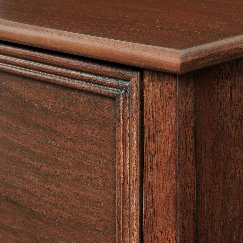 Home Decorators Collection Bradstone 3 Drawer Walnut Brown Wood File Cabinet JS-3414-C