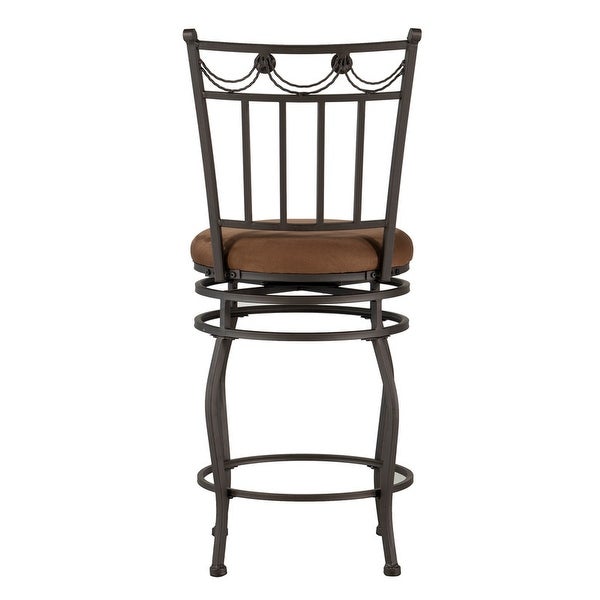 Copper Grove Amravati Powder Coated Brown Counter Stool