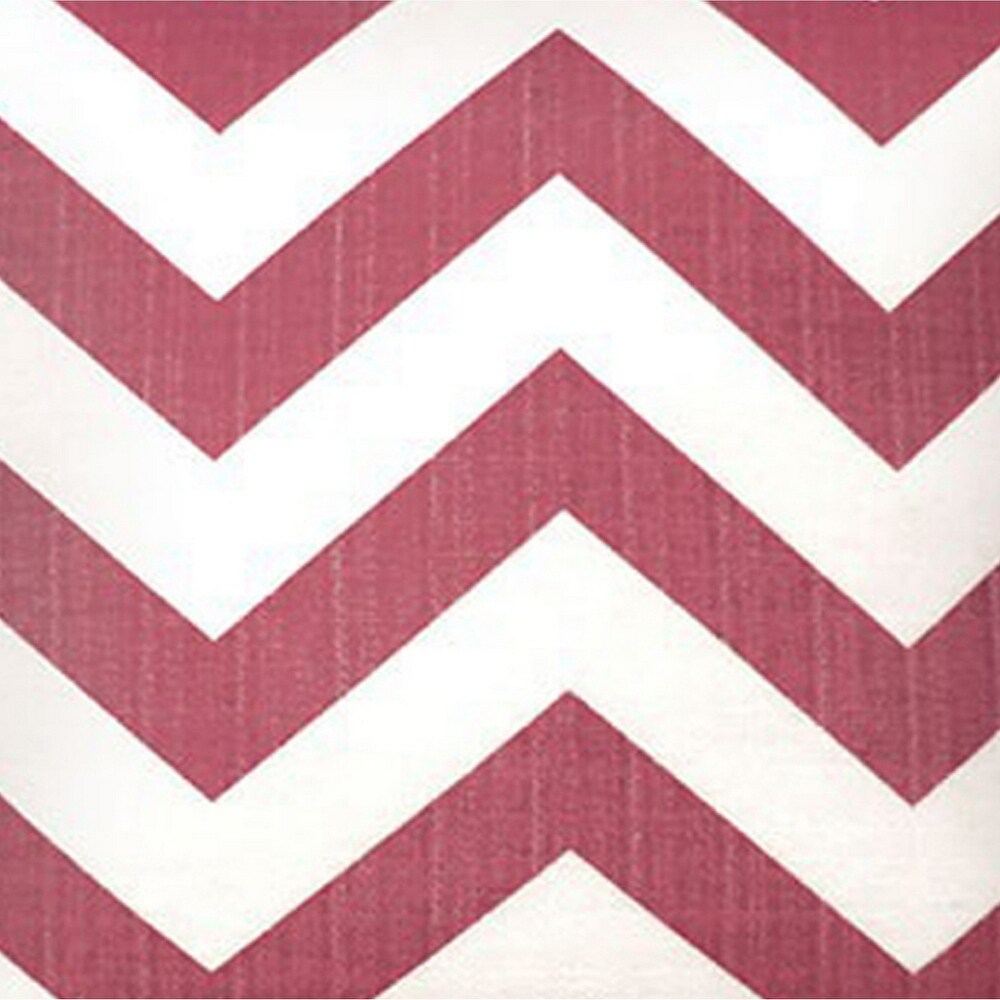 Zoe Contemporary Pillow  Red Chevron  Set of 2  Small