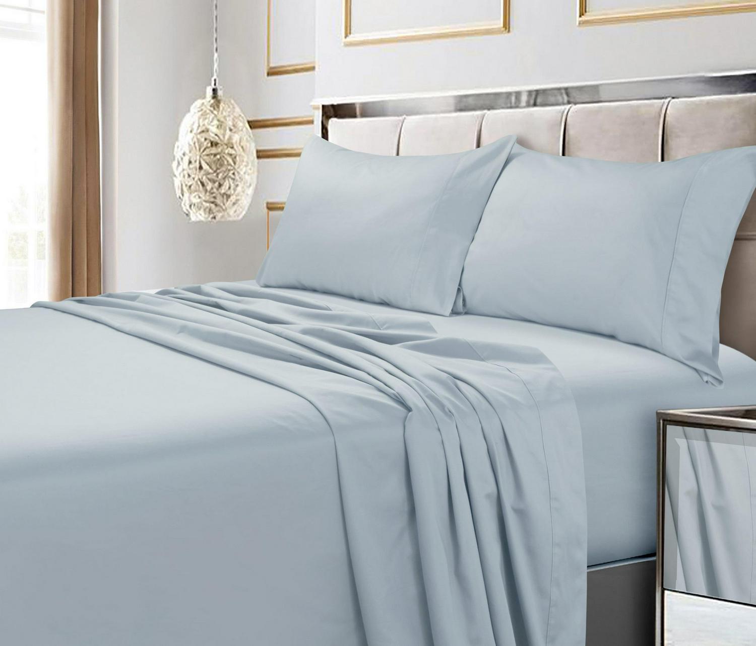 600TC Egyptian Cotton Sateen 6 Piece Sheet Set by Tribeca Living