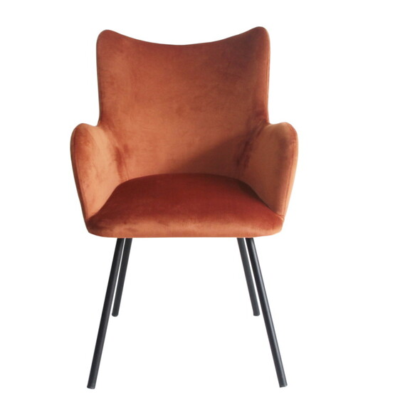 Modrest Barrett Modern Orange   Black Dining Chair...