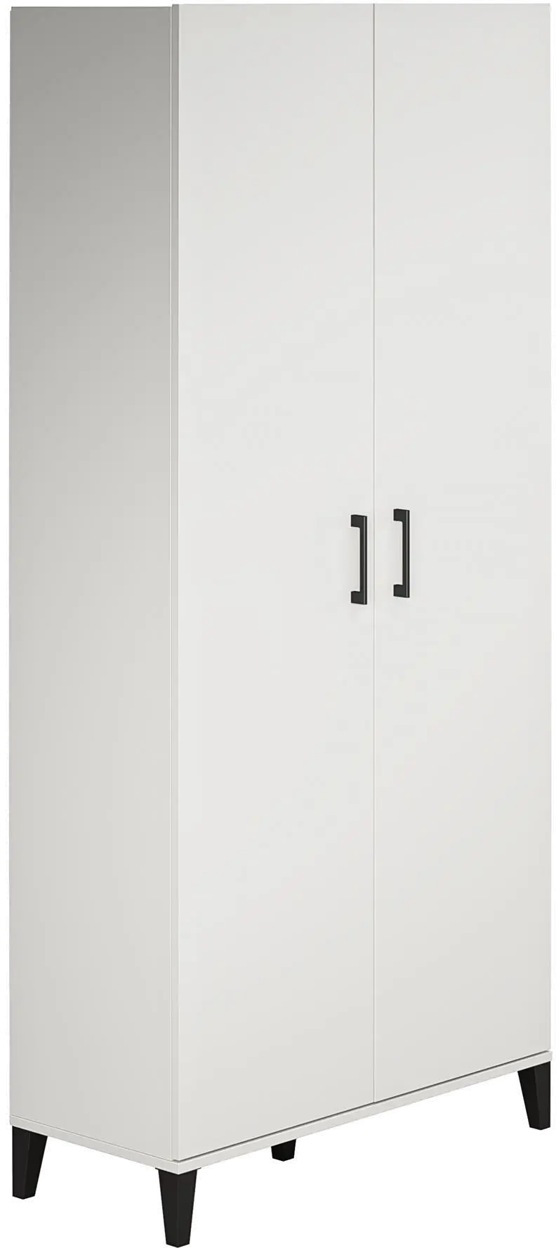 Flex White Tall Storage Cabinet