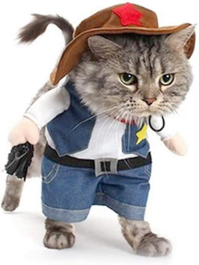 Cowboy Dog Costume With Hat Dog Clothes Costumes For Cat And Small Dog