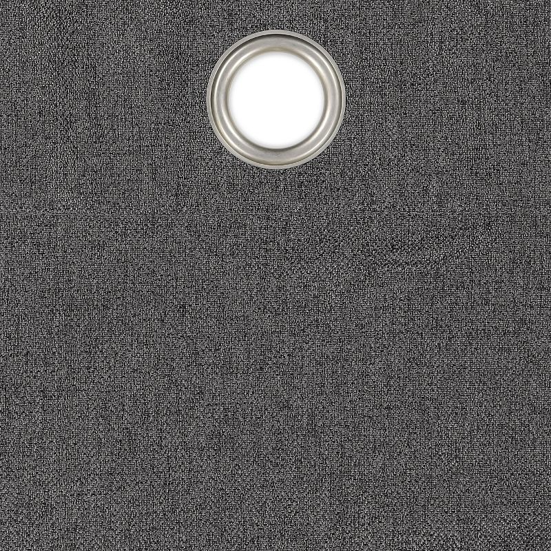 eclipse Magnitech Welwick Herringbone 100% Blackout Grommet Magnetic Closure Window Curtain Panel