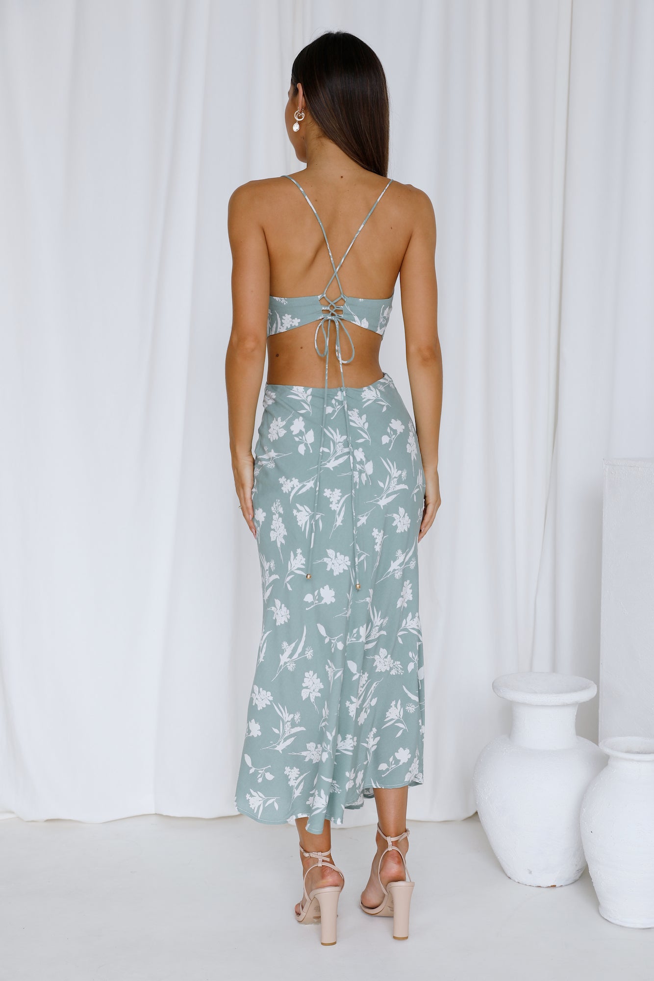 Dream Catching Maxi Dress Green