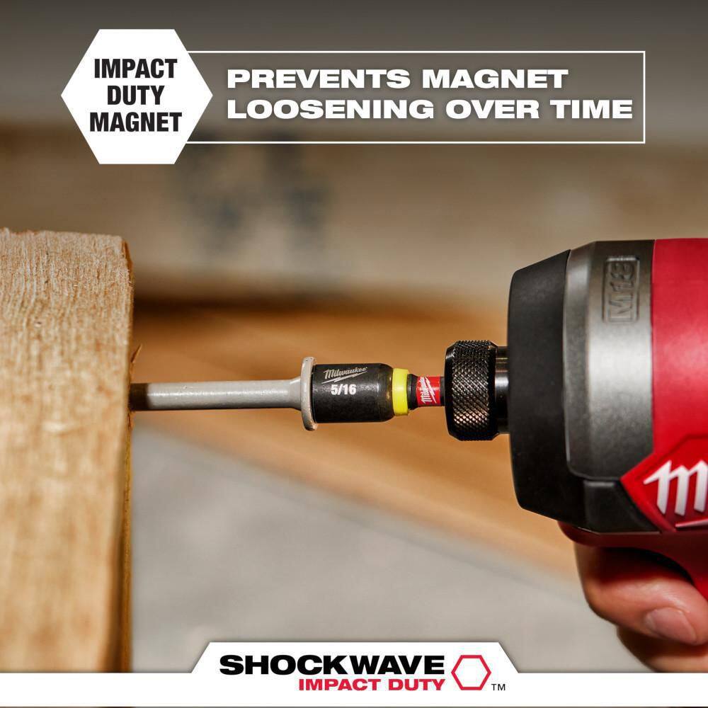 MW SHOCKWAVE Impact Duty 12 in. x 6 in. Alloy Steel Magnetic Nut Driver (1-Pack) 49-66-4587