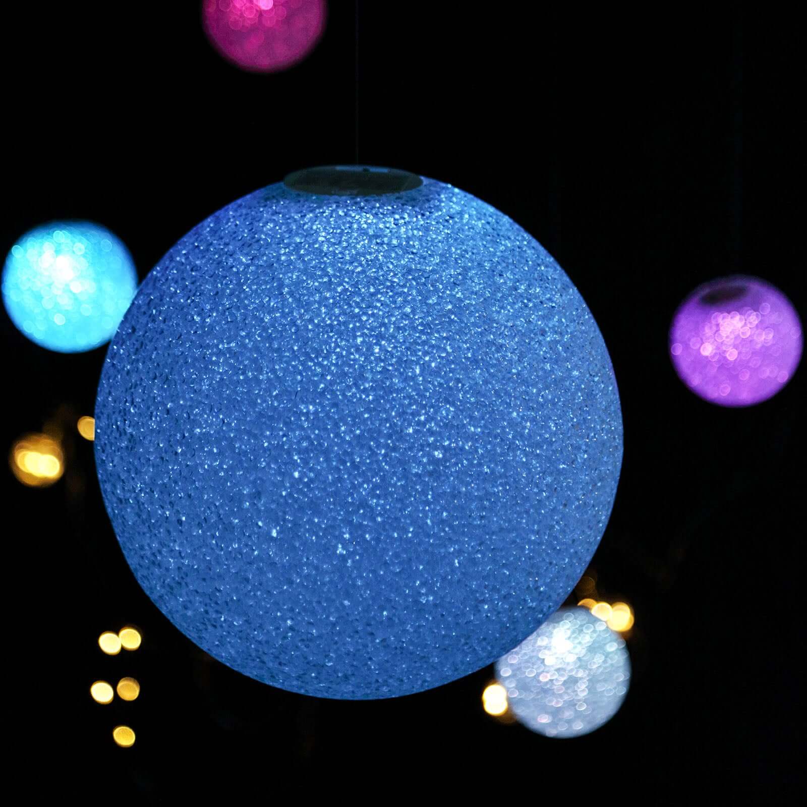 Color Changing LED Ball Light Centerpiece, Battery Operated Light Globe 10