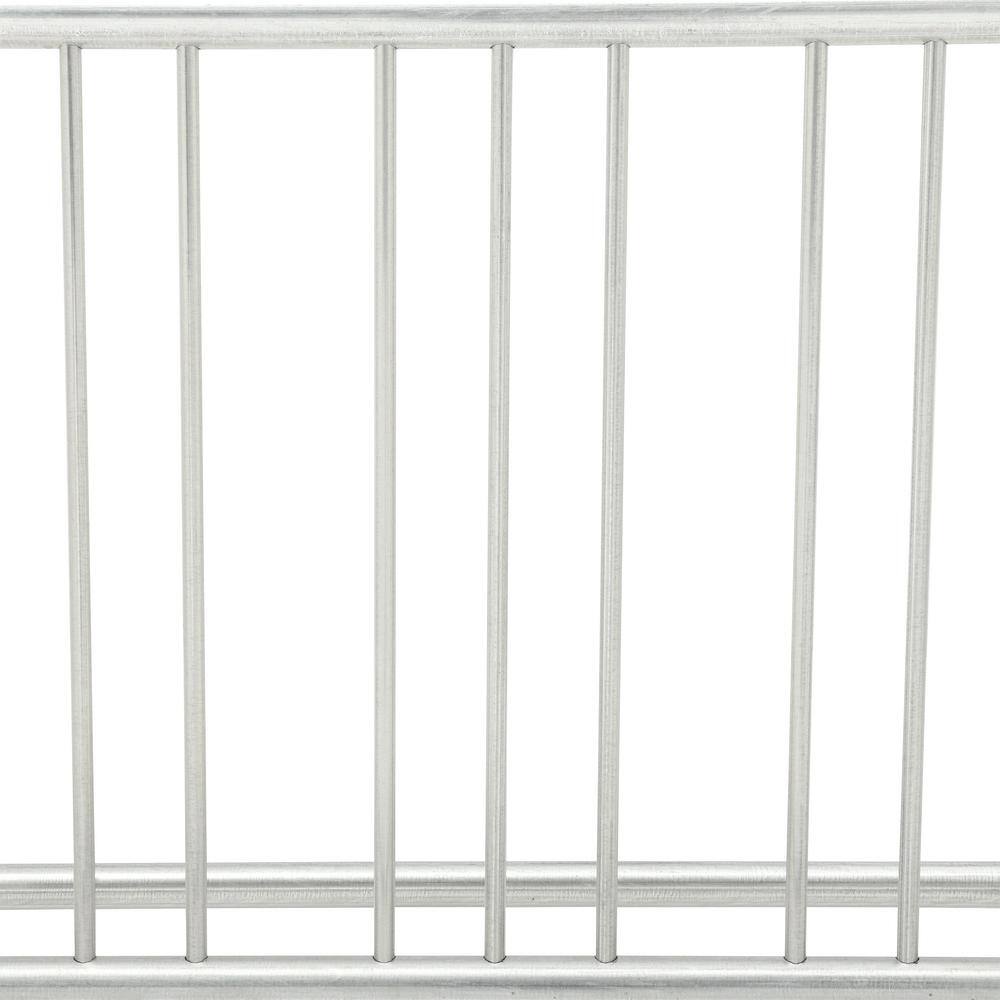 Ultra Play 8 ft. Galvanized Commercial Park Double Sided Bike Rack Portable 5908P