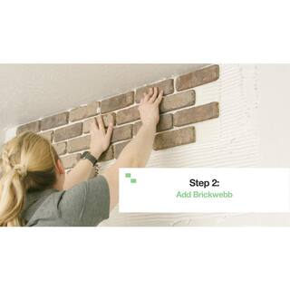 Old Mill Brick Brickwebb Columbia Street Thin Brick Sheets - Corners (Box of 3 Sheets) 21 in x 15 in (5.3 linear ft.) BWC-37007CS