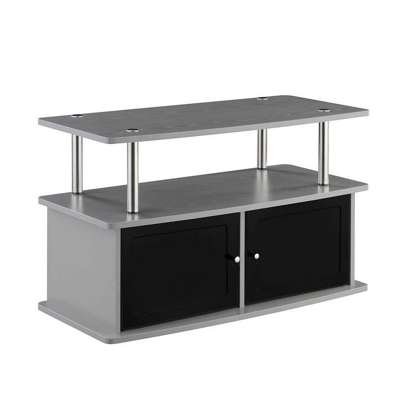 Convenience Concepts Designs2Go TV Stand with 2 Storage Cabinets and Shelf