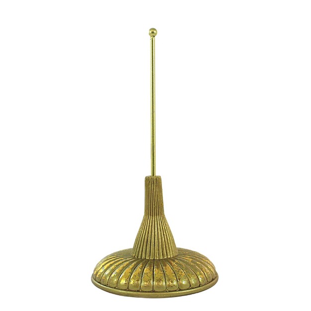 Kurt S Adler Gold Finial Holder One Holder 8 75 Inches Christmas Tree Topper Holder D4412 Polyresin Gold