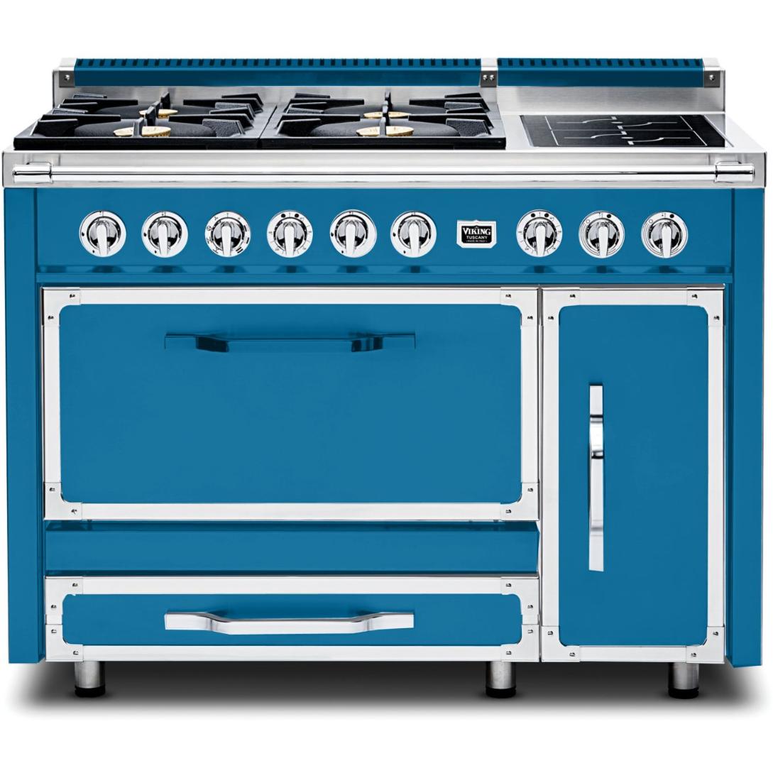 Viking 48-inch Freestanding Dual Fuel Range with True Convection Technology TVDR481-4IAB