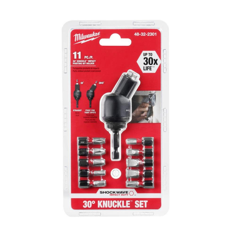 Milwaukee SHOCKWAVE 11-Piece 30 Knuckle Bit Holder 48-32-2301 from Milwaukee