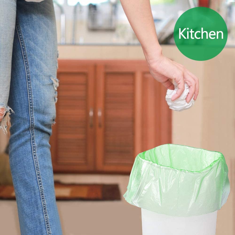 Small Trash Bags 4 - 6 Gallon,100 Counts,Extra Thick Small Trash Bag Recycling Garbage Bags For Kitchen Bathroom Yard Office Wastebasket Car