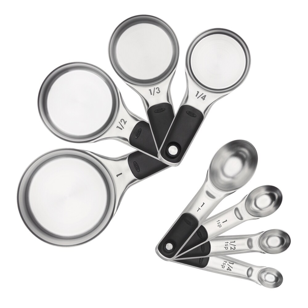 OXO Good Grips Stainless Steel Measuring Cups and Spoon Set   3.3\