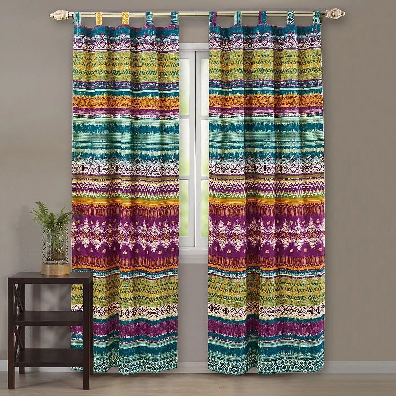 Greenland Home 2-pack Fashions Southwest Window Curtain Set