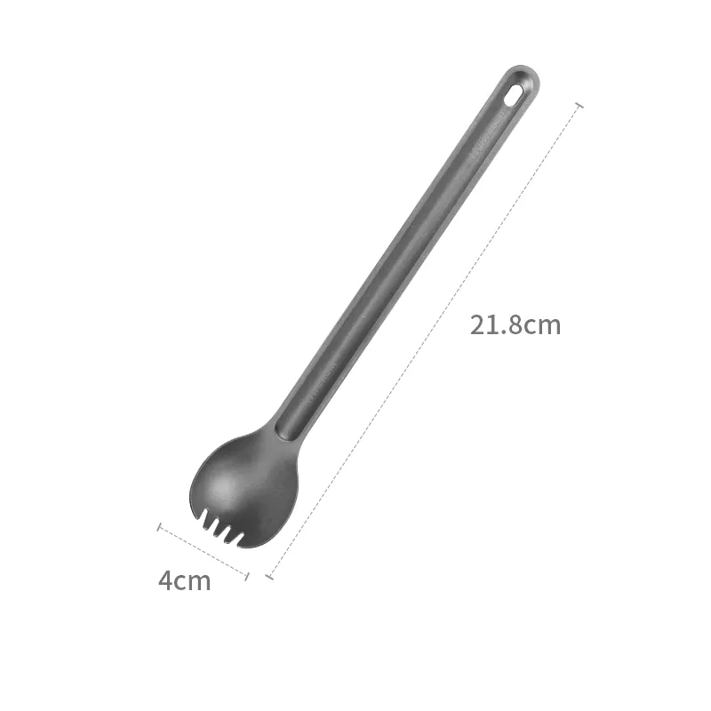 Ti54 Pure Titanium Long Spoon Manufacturers Wholesale Anti Rust  Lightweight For Daily Gift Hiking Outdoors Camping