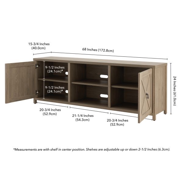 Granger Rectangular TV Stand for TV's up to 75