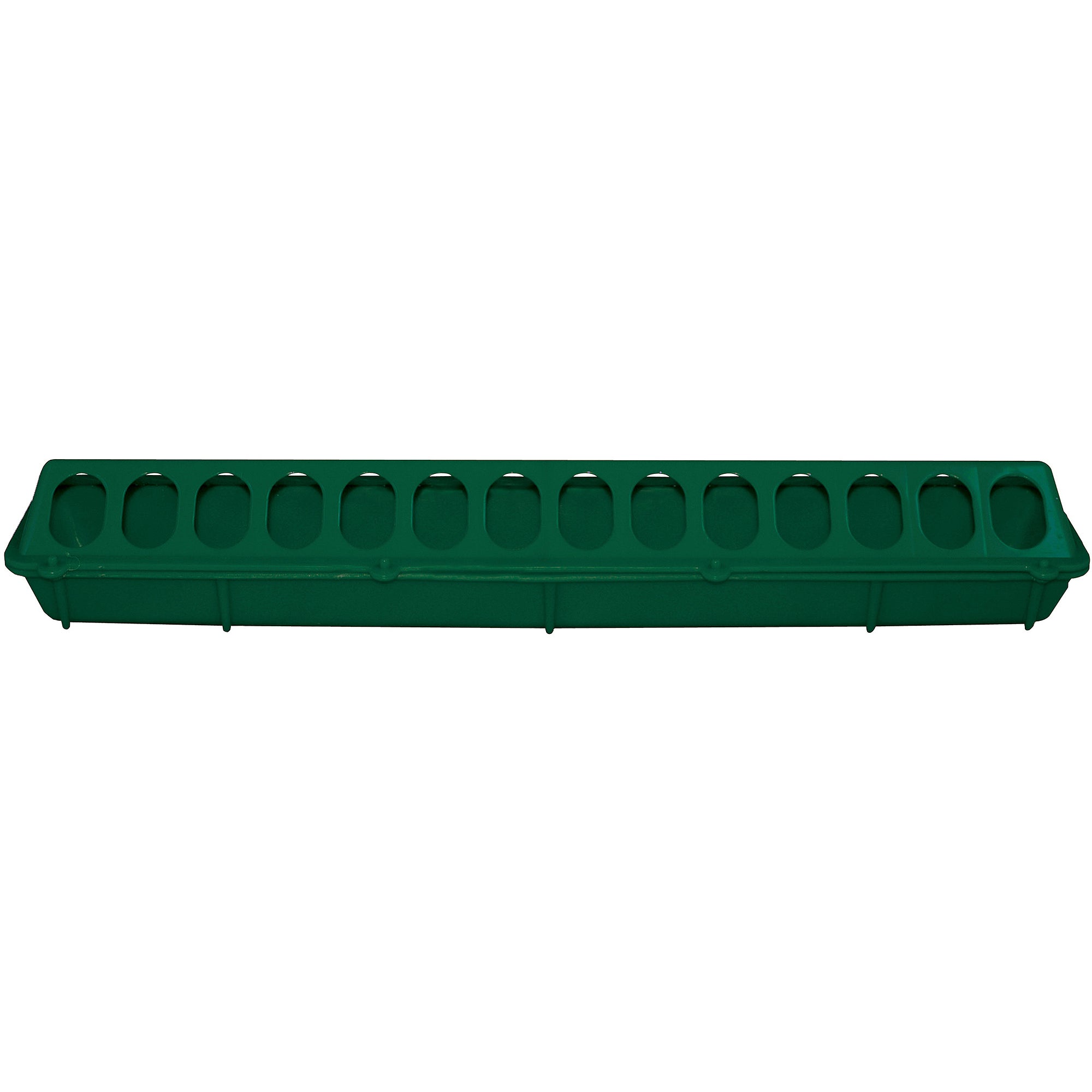 FREE RANGE PLASTIC FLIP TOP POULTRY FEEDER GREEN 20 INCH