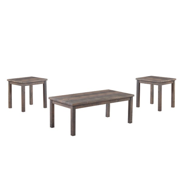 Furniture of America Boisee 3-piece 48-inch Coffee Table and Side Tables Set