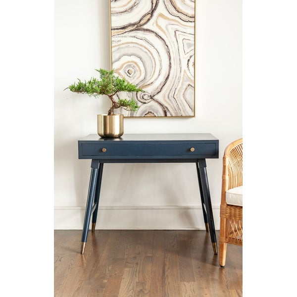 East at Main Painted Solid Wood Desk with Large Drawer