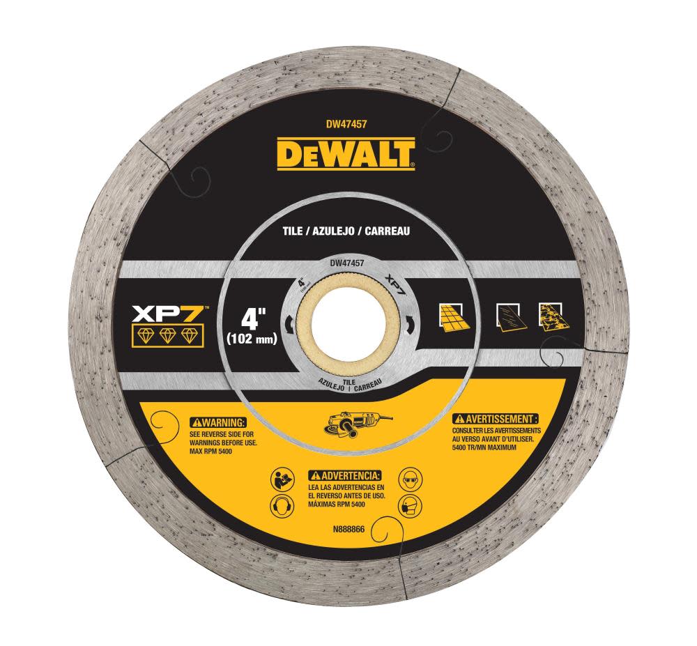 DEWALT Diamond Blade 4 CONTINUOUS XP7 TILE ;