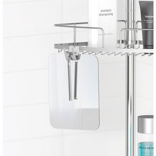 Better Living Fineline 4-Tier Shower Caddy with Mirror 13406