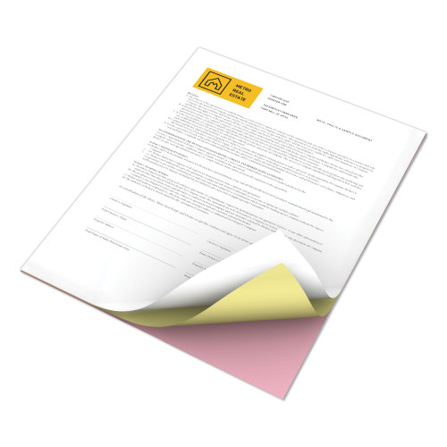 Xerox Revolution Carbonless 3-Part Paper， 8.5 x 11， White/Canary/Pink， 5，000/Carton (3R12425)