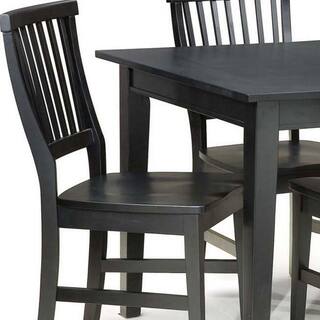 HOMESTYLES Arts and Crafts 7-Piece Black Rectangular Dining Set 5181-319