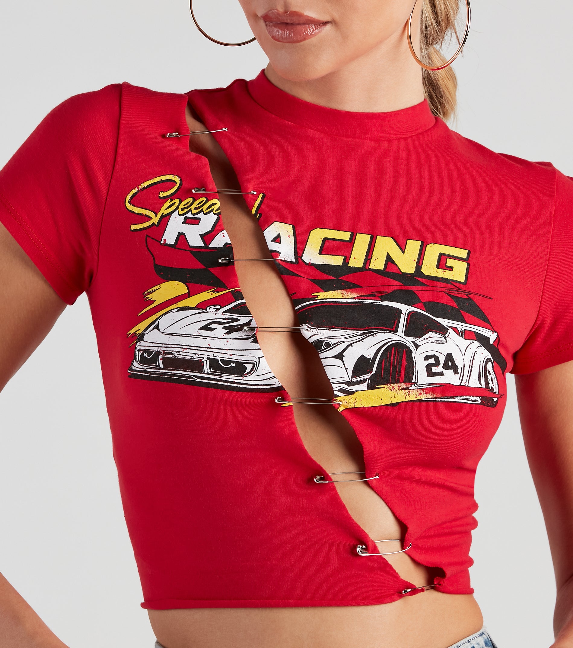 Speedster Racing Graphic Crop Top