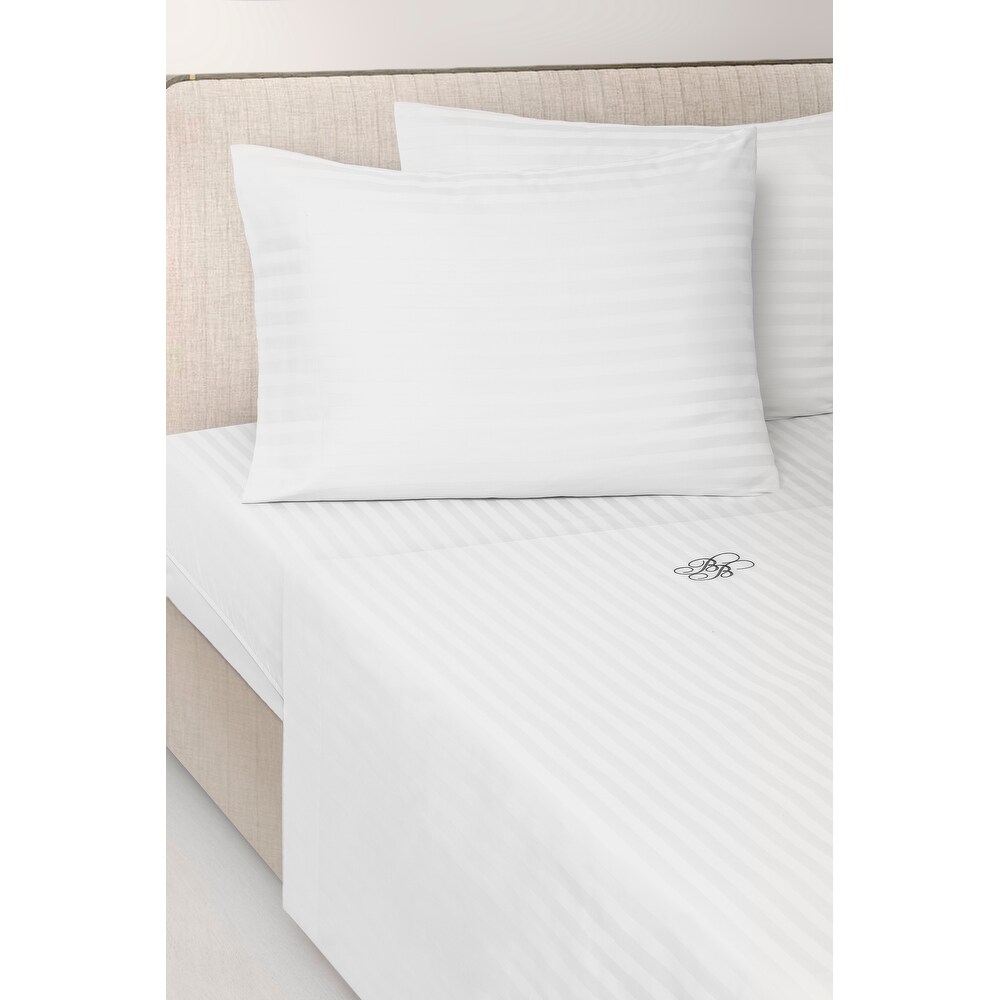 Brooks Brothers Sateen Stripe Cotton Sateen Sheet Set