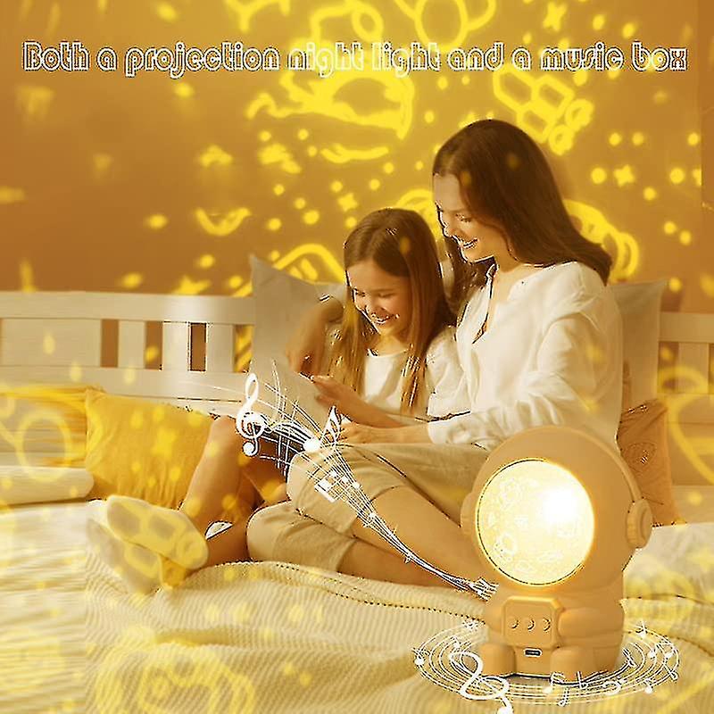 Liangnv Night Light Projector For Kidsastronaut Night Light For Kids With 8 Projection Films， 360 De