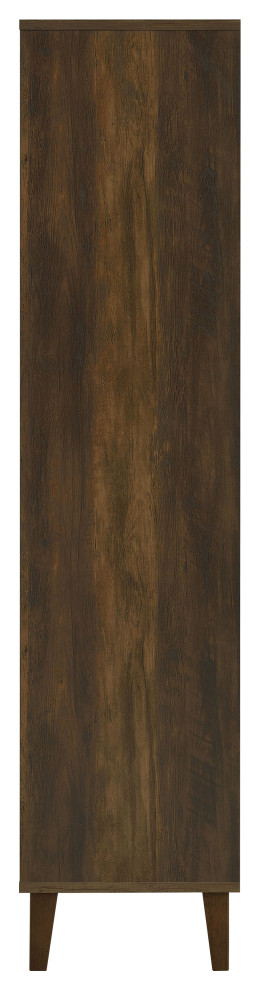 Elouise 4 door Engineered Wood Tall Accent Cabinet Dark Pine   Modern   Accent Chests And Cabinets   by Modon  Houzz