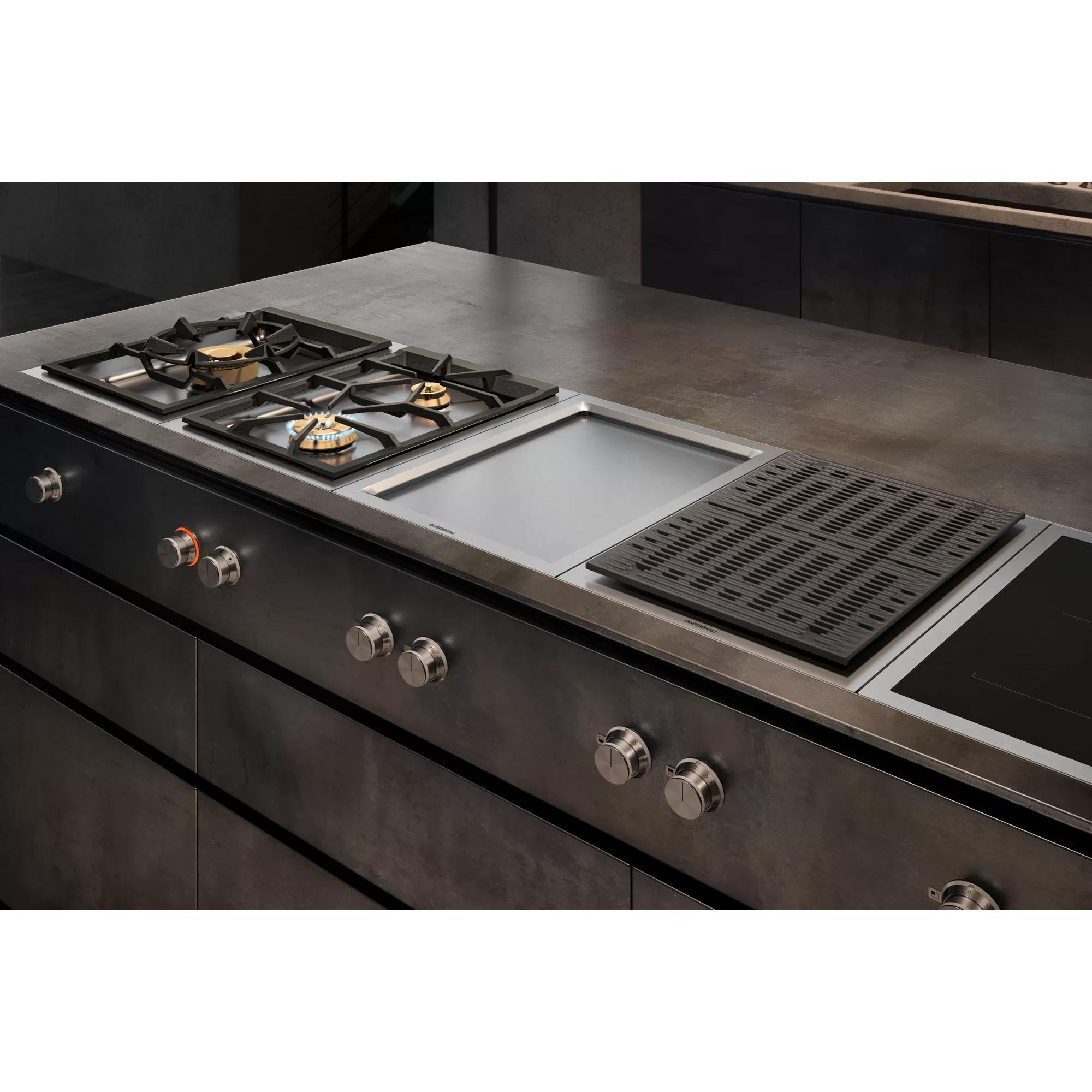 Gaggenau 15-inch Built-in Electric Grill Module with 2 Cooking Zones VR414611