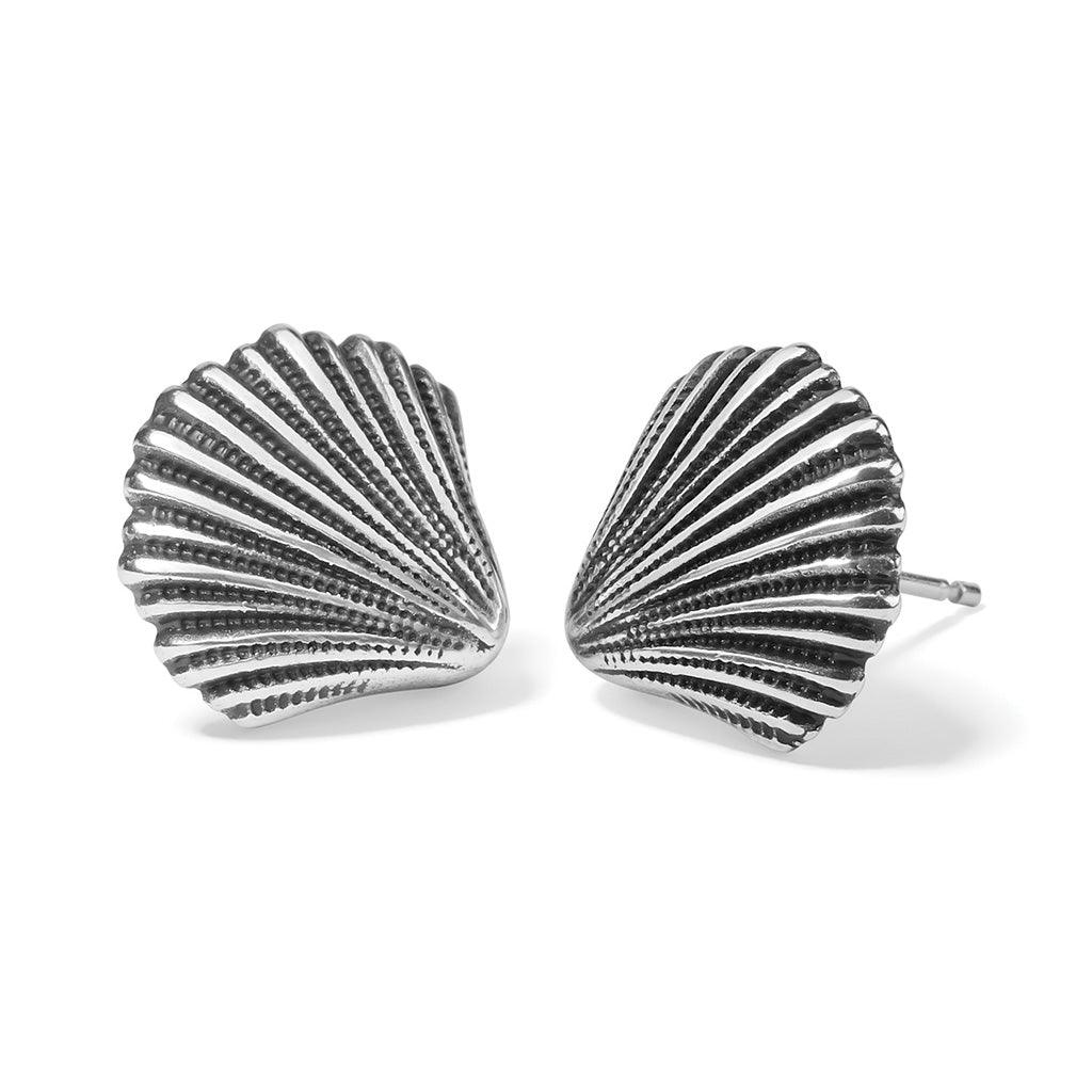 Brighton  Silver Shells Post Earrings