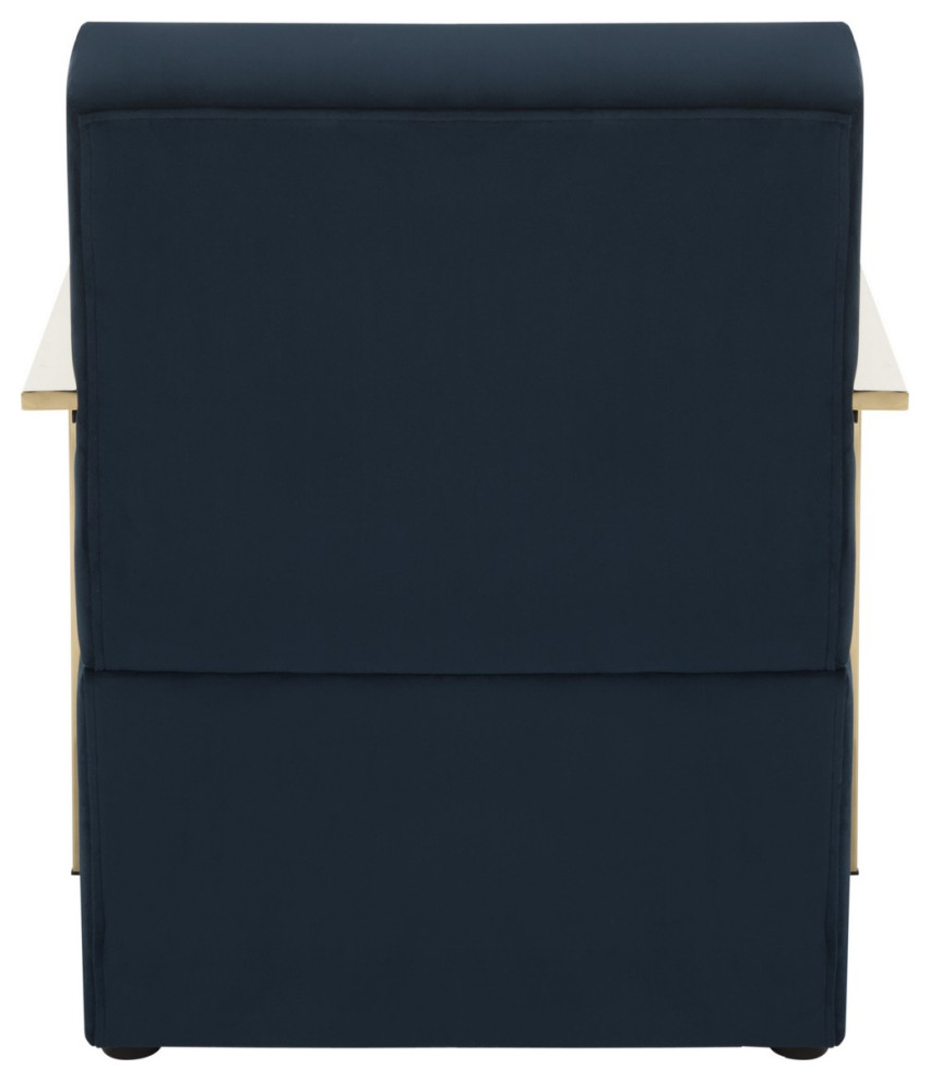 Natalie Accent Chair Navy   Contemporary   Armchairs And Accent Chairs   by Peachtree Fine Furniture  Houzz