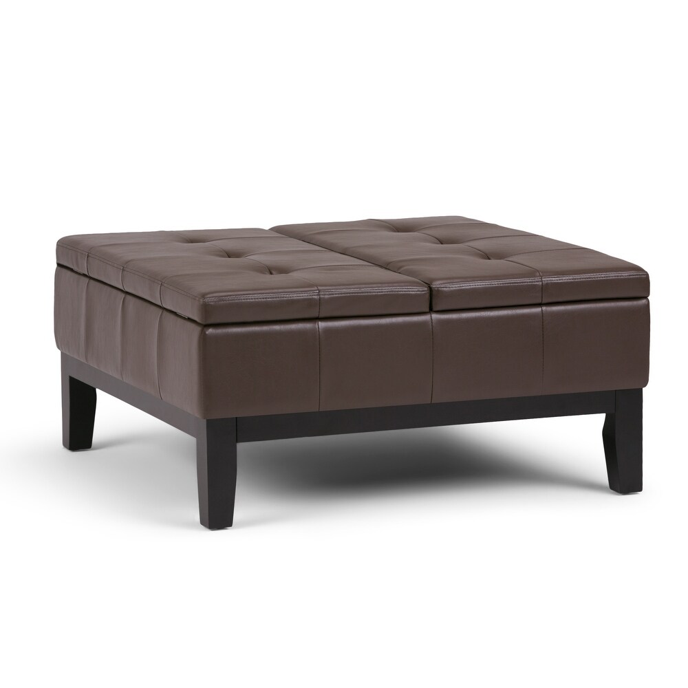 WYNDENHALL Lancaster 36 in. Wide Contemporary Square Table Ottoman