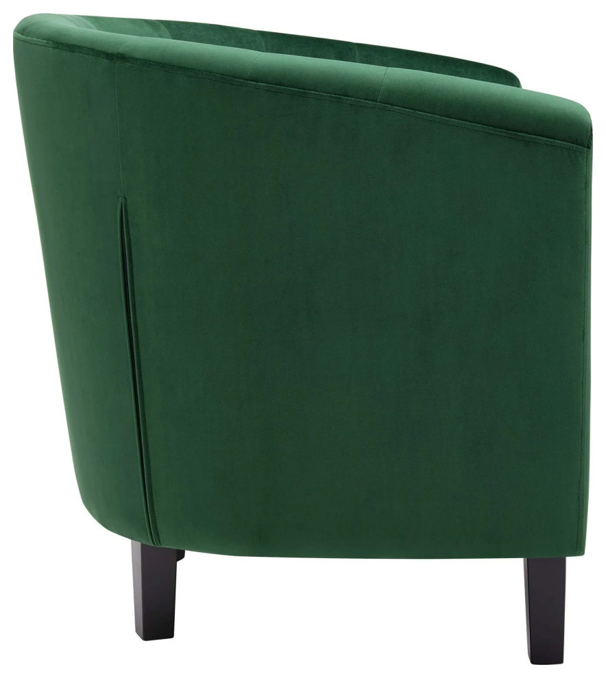 Zoey Emerald Performance Velvet Armchair   Modern   Armchairs And Accent Chairs   by Rustic Home Furniture Deco  Houzz