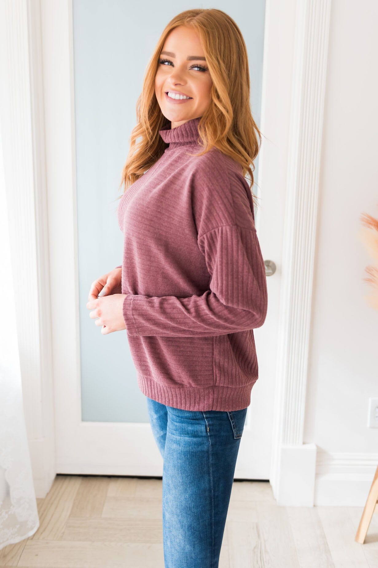 Meet Me By The Campfire Modest Sweater