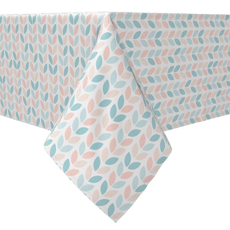 Square Tablecloth， 100% Cotton， 60x60， Pastel Geometric