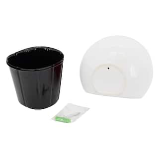 Arcadia Garden Products Round 3-12 in. x 4 in. Gloss White Ceramic Wall Planter (3-Piece) WP25