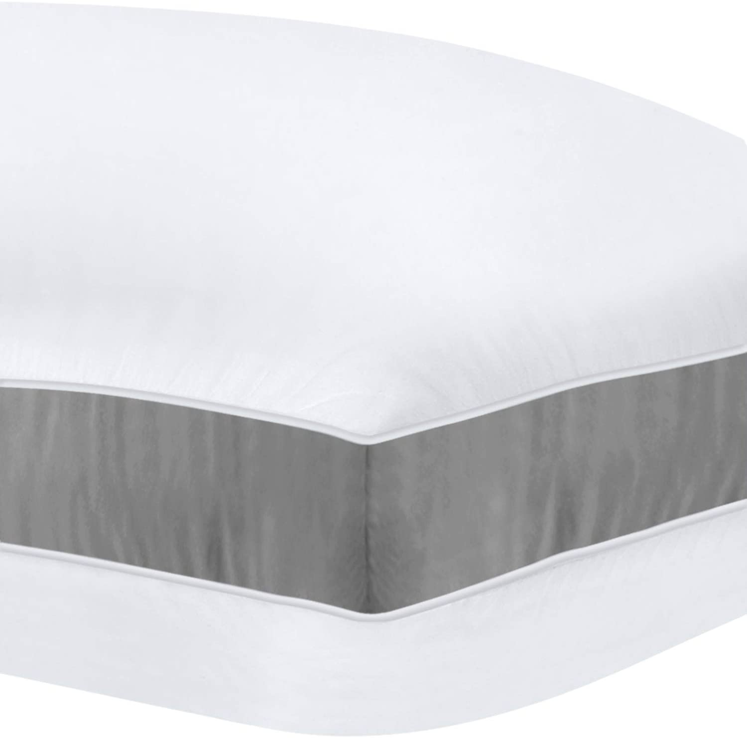 Bedding Gusseted Pillow (2-Pack) Premium Quality - Side Back Sleepers